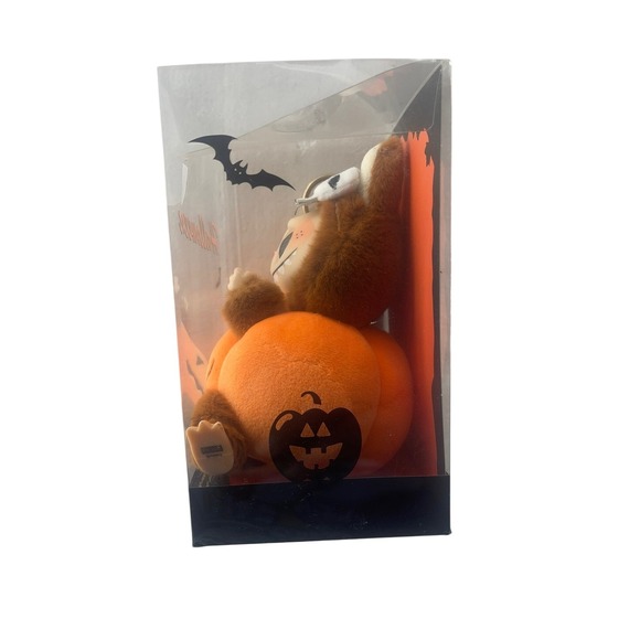 Halloween Pumpkin Plush with Skull‎ Clip Kids Cute Holiday Decor - Picture 7 of 8
